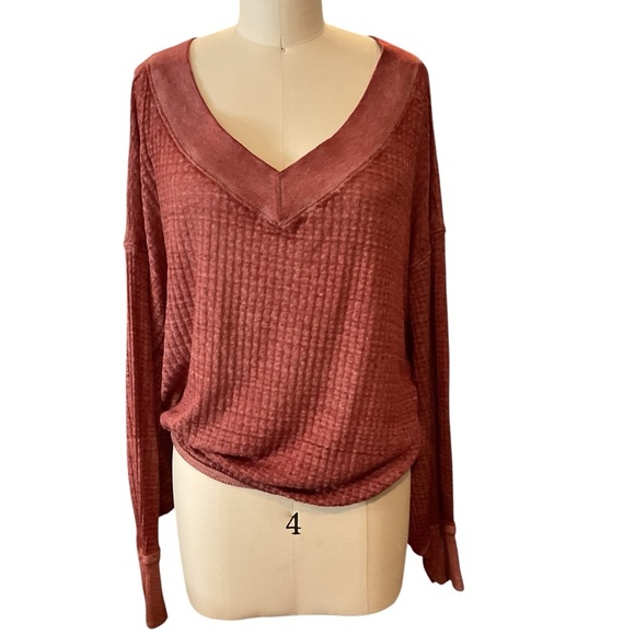 We the Free by Free People South Side Thermal Top Small Oversized - Picture 4 of 9